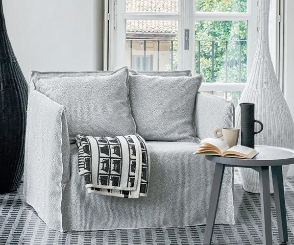 Gervasoni Ghost 09 Loungestol - Lino Bianco