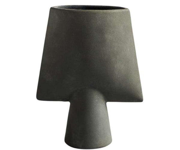 101 cph mini square vase dark grey