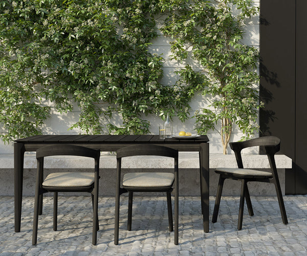 Ethnicraft - Black Bok Outdoor Dining Table - 162x80cm.