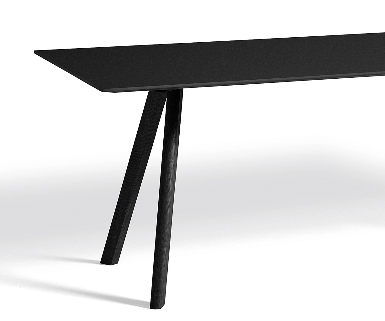 HAY CPH30 2.0 Table - 200x90cm - Sort Linolium - Sort