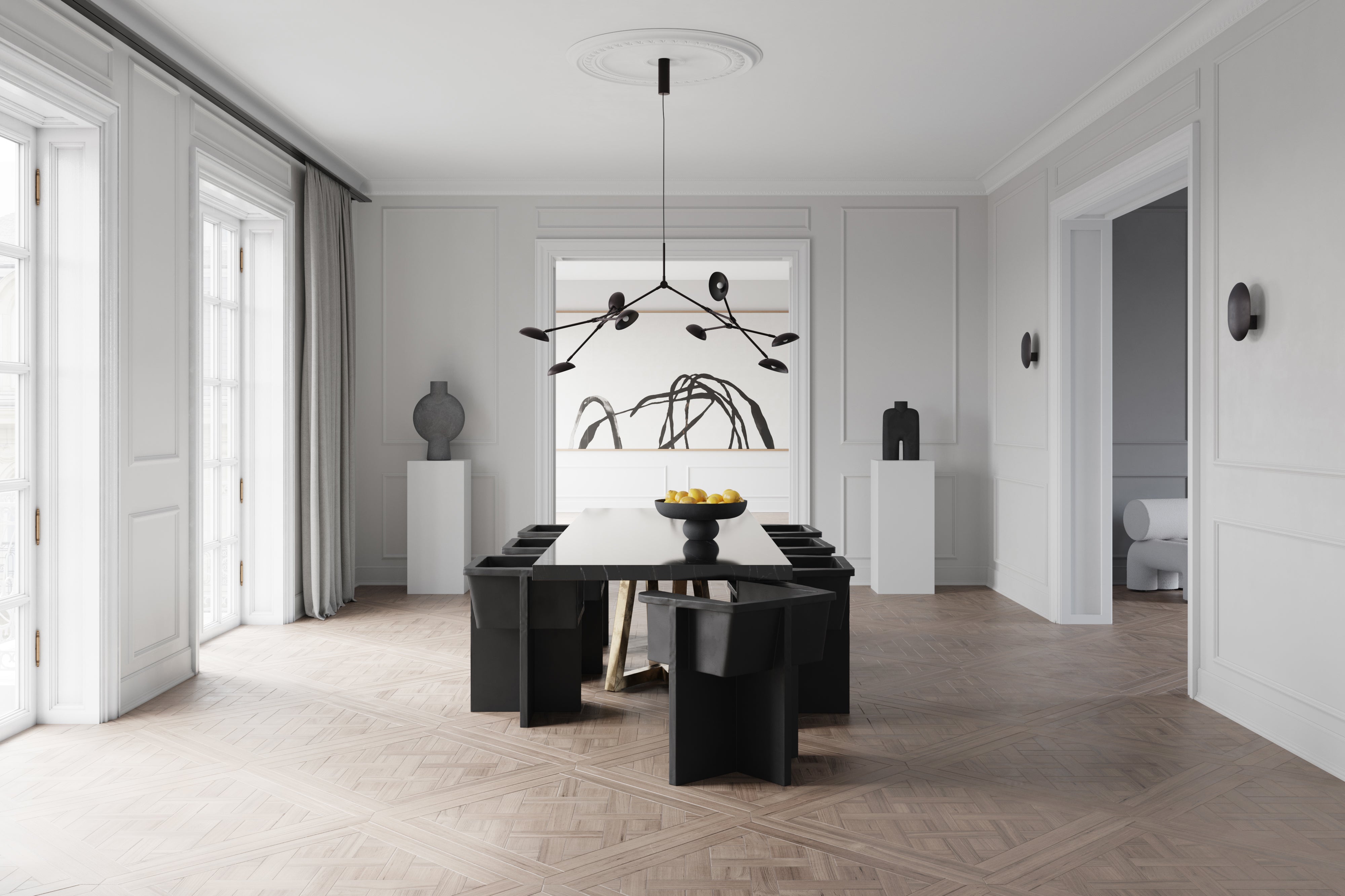 101 CPH Clam Wall Lamp - Burned Black