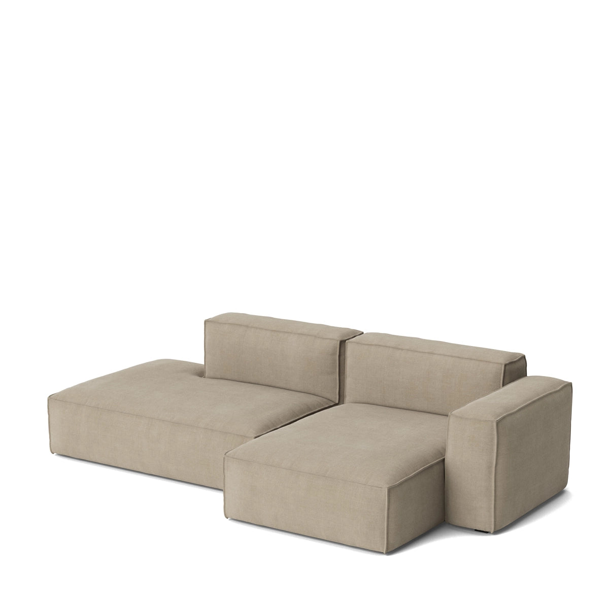 HAY Mags Soft Sofa - 2,5P - Low Arm - Combination 3 - Aftageligt Betræk - Linara 216