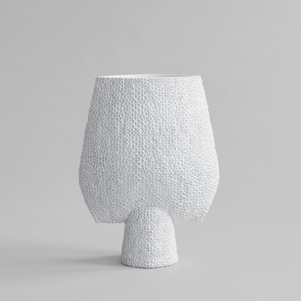 101 CPH Sphere Vase Square Shisen, Big - Bone White