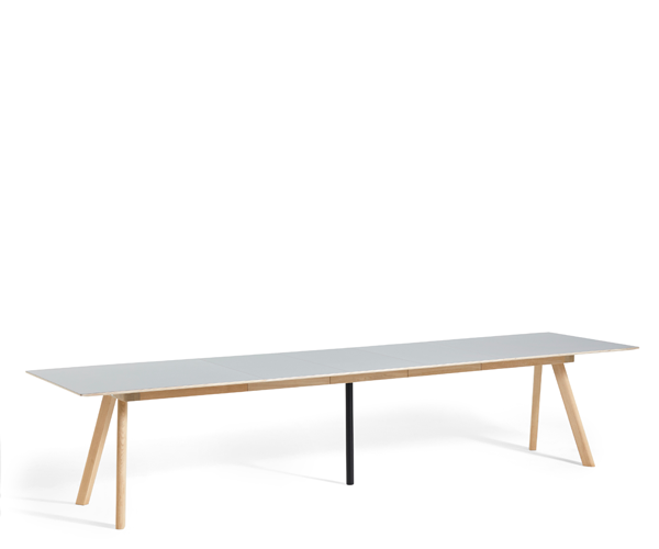 HAY CPH30 Udtræksbord - 250-450x90cm. - Eg Matlak - Linolium