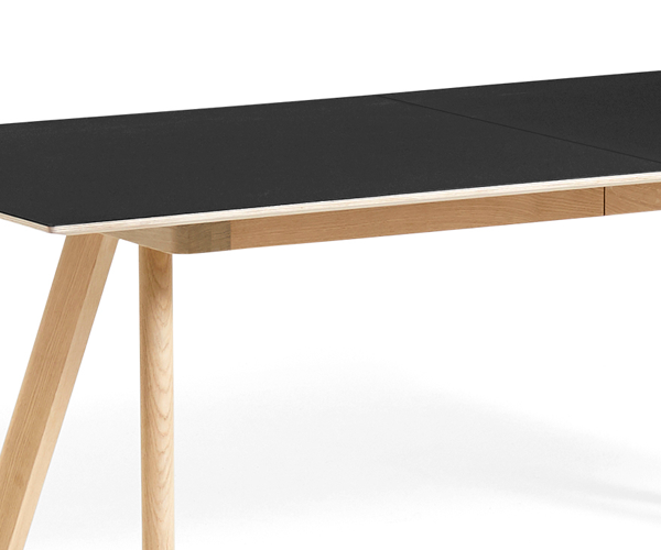 HAY CPH30 Udtræksbord - 250-450x90cm. - Eg Matlak - Linolium