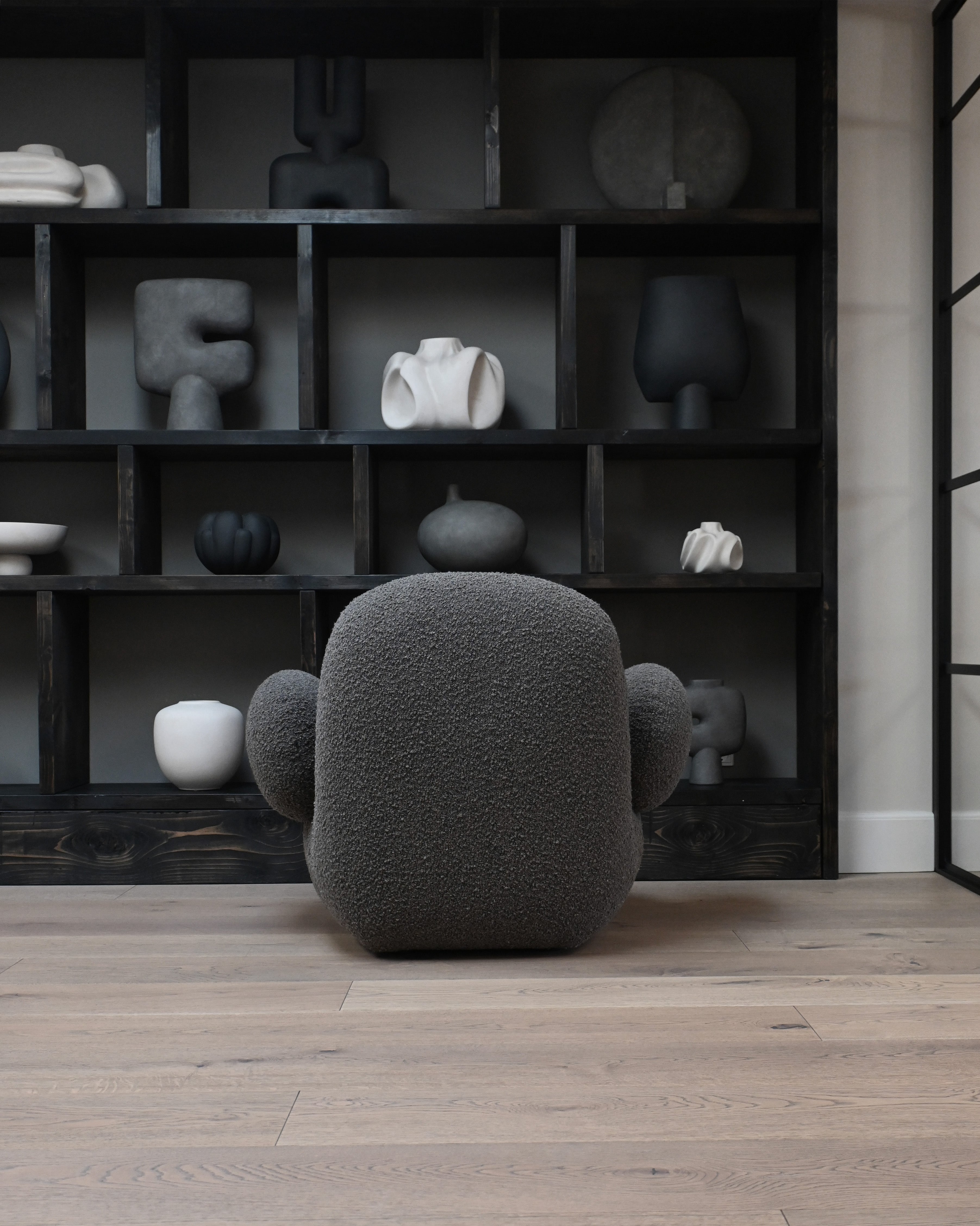 101 CPH Toe Armchair, Flat - Deep Taupe (A2635)