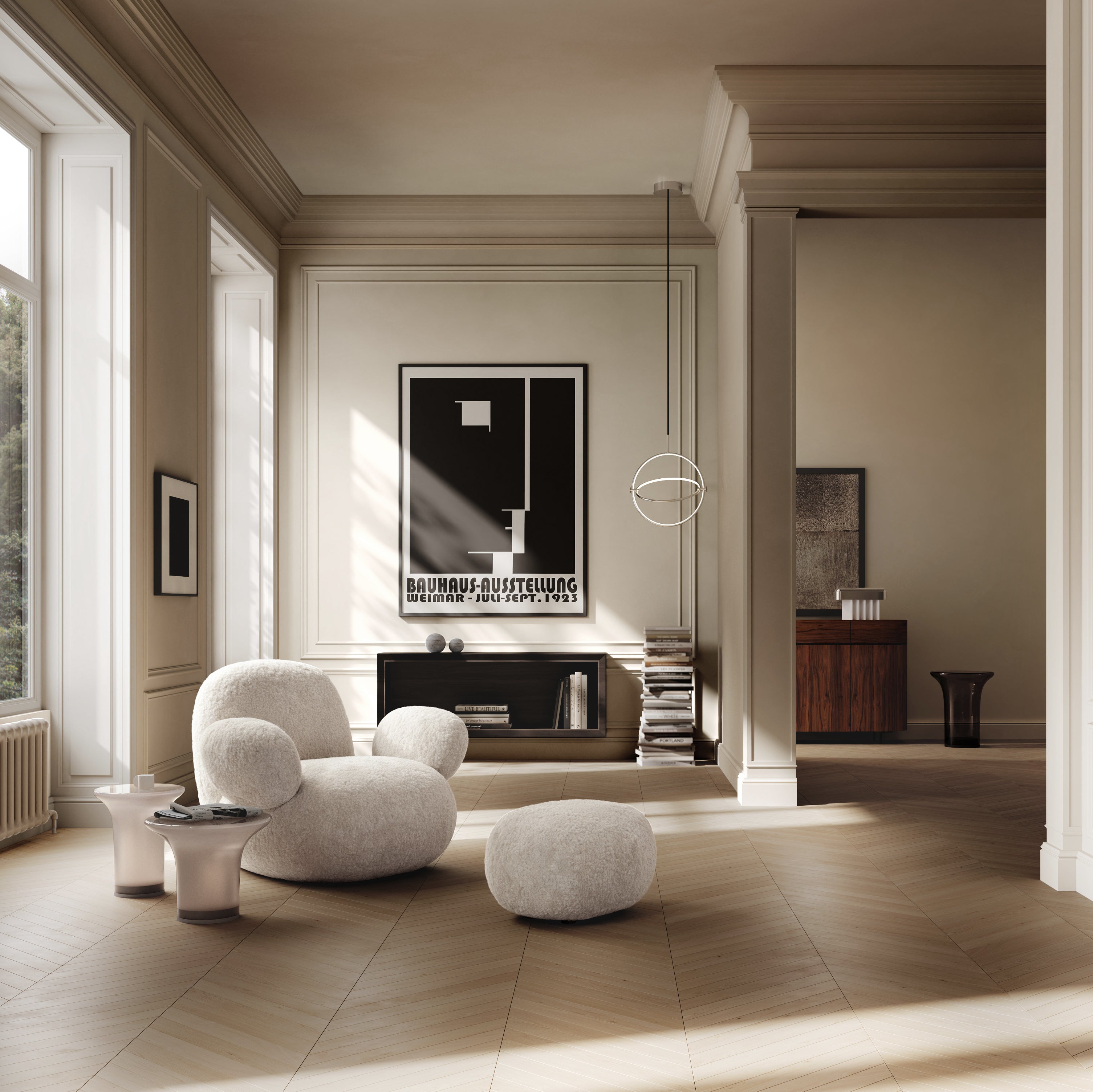 101 CPH Toe Armchair, Flat - Sandshell (Sheepskin)
