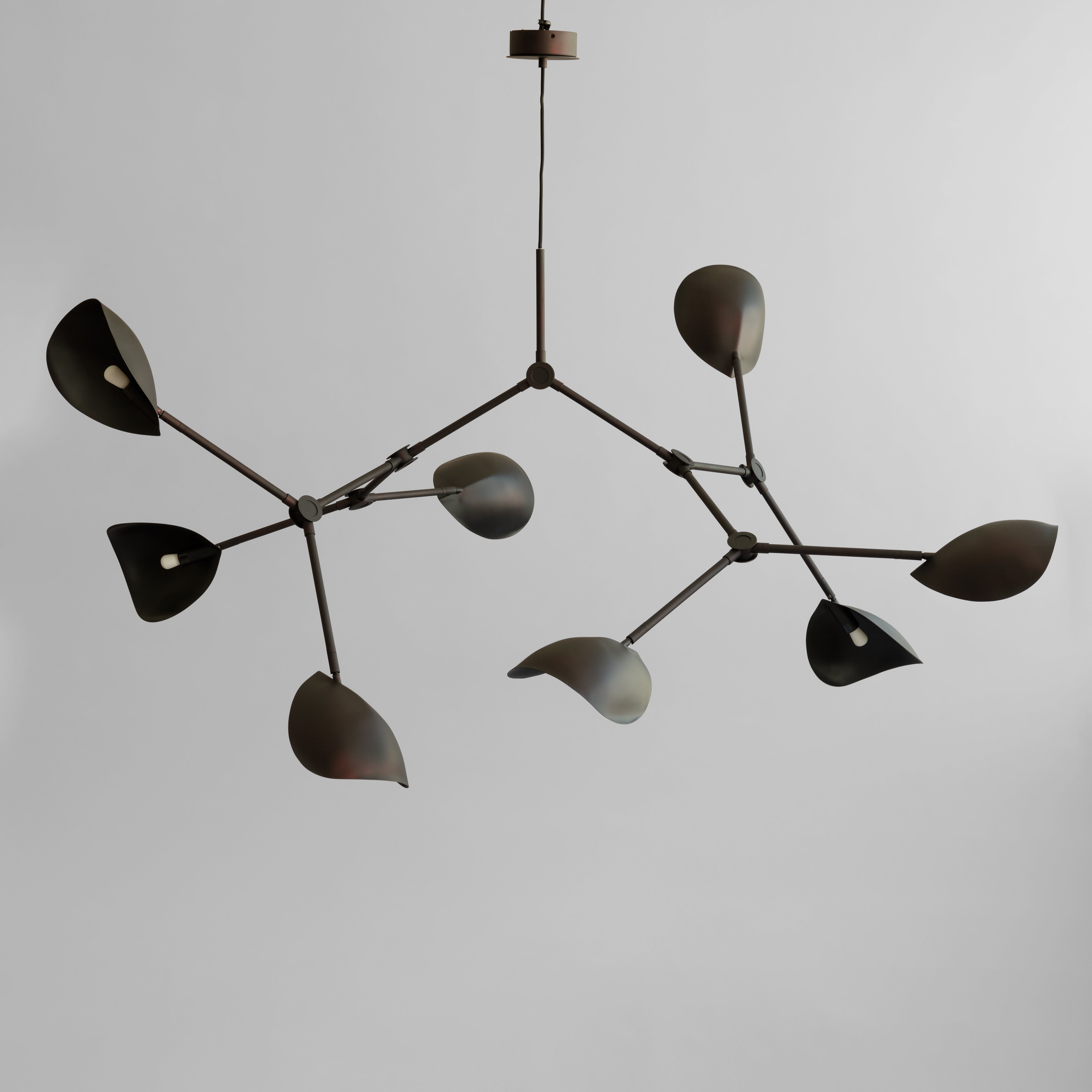 101 CPH Stingray Chandelier, Grande - Burned Black (5m)