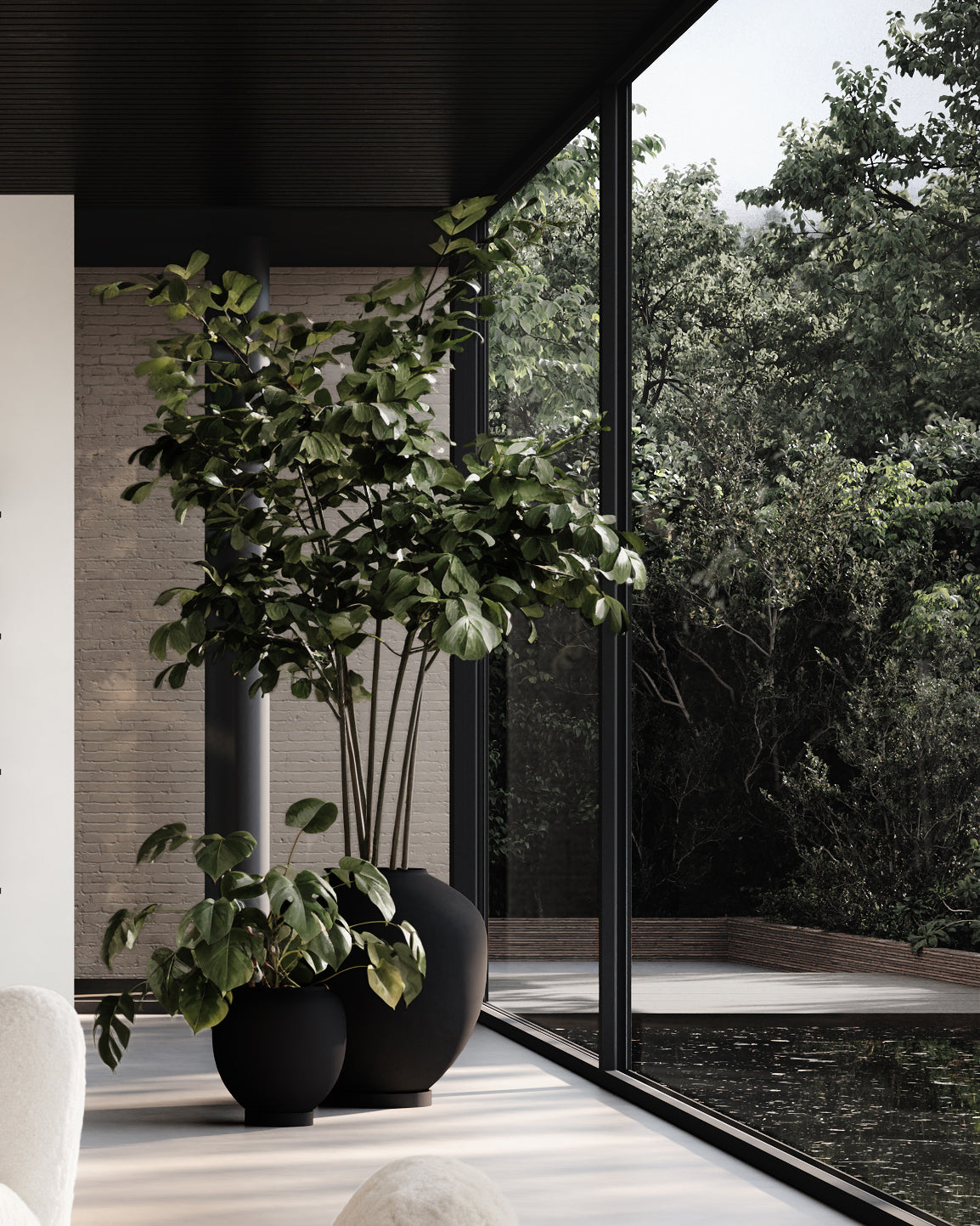 101 CPH Sunao Plant Pot, Medio - Black