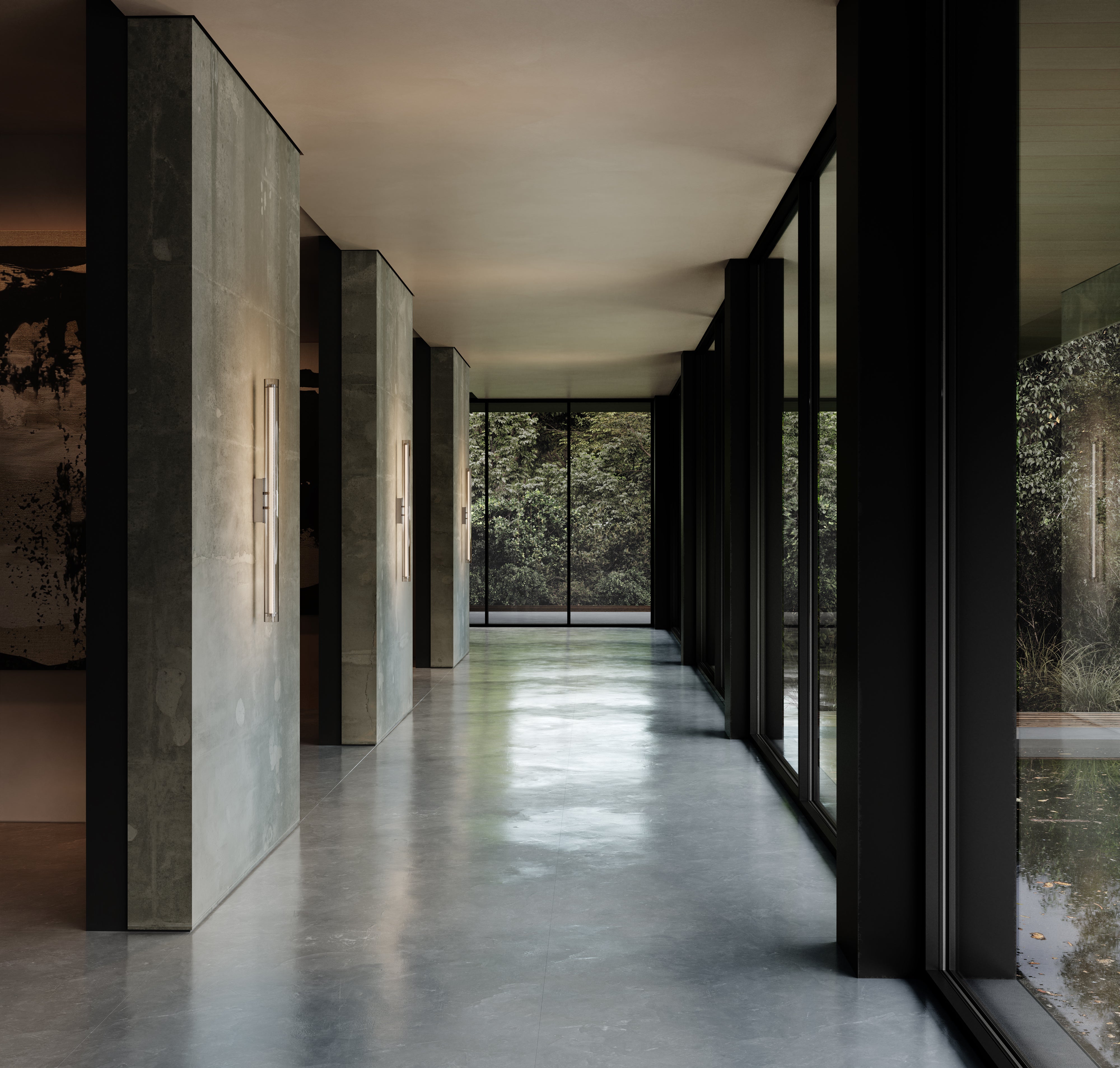 101 CPH Frame Wall Lamp, Big - Chrome