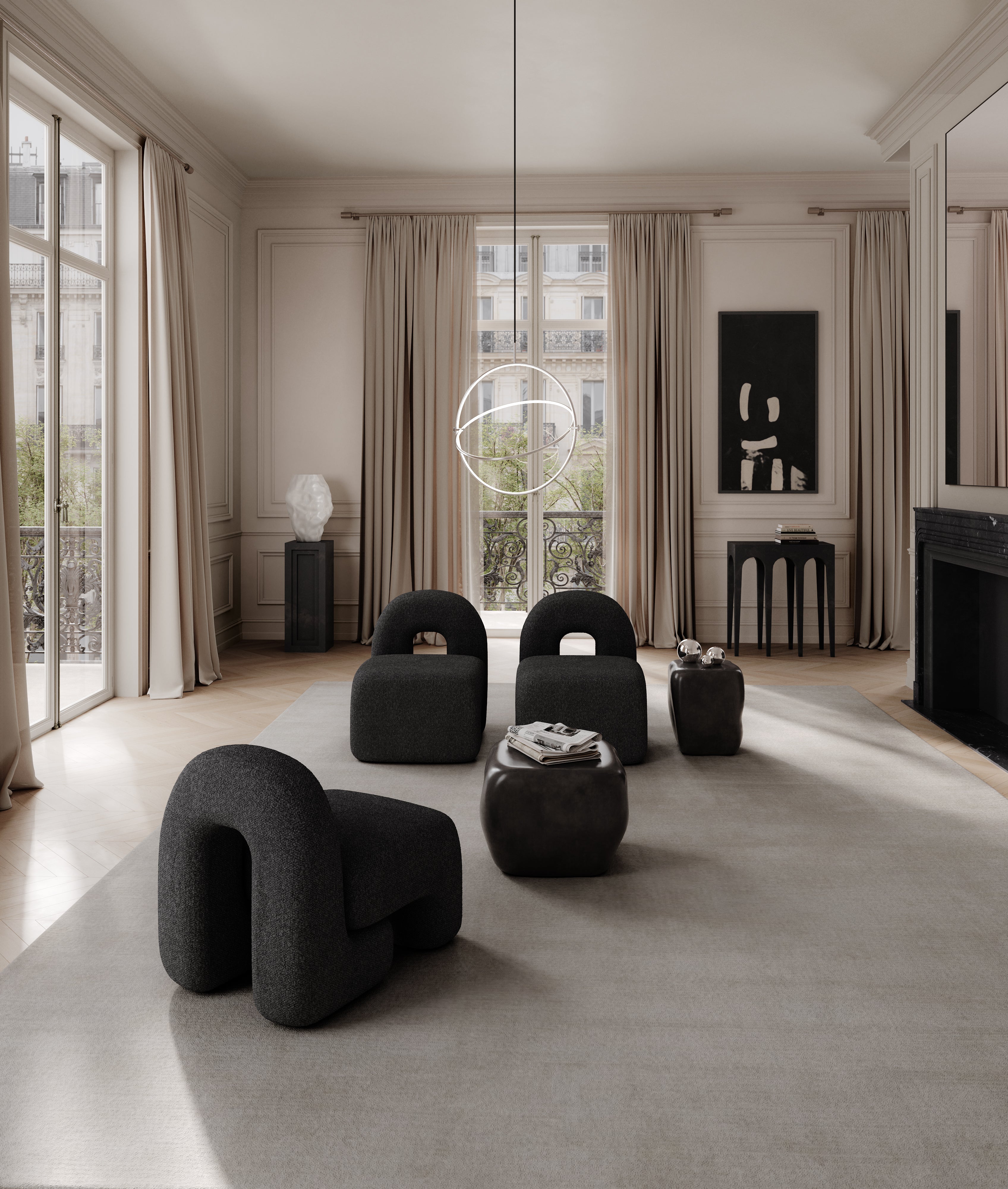 101 CPH Daiku Lounge Chair - Deep Taupe