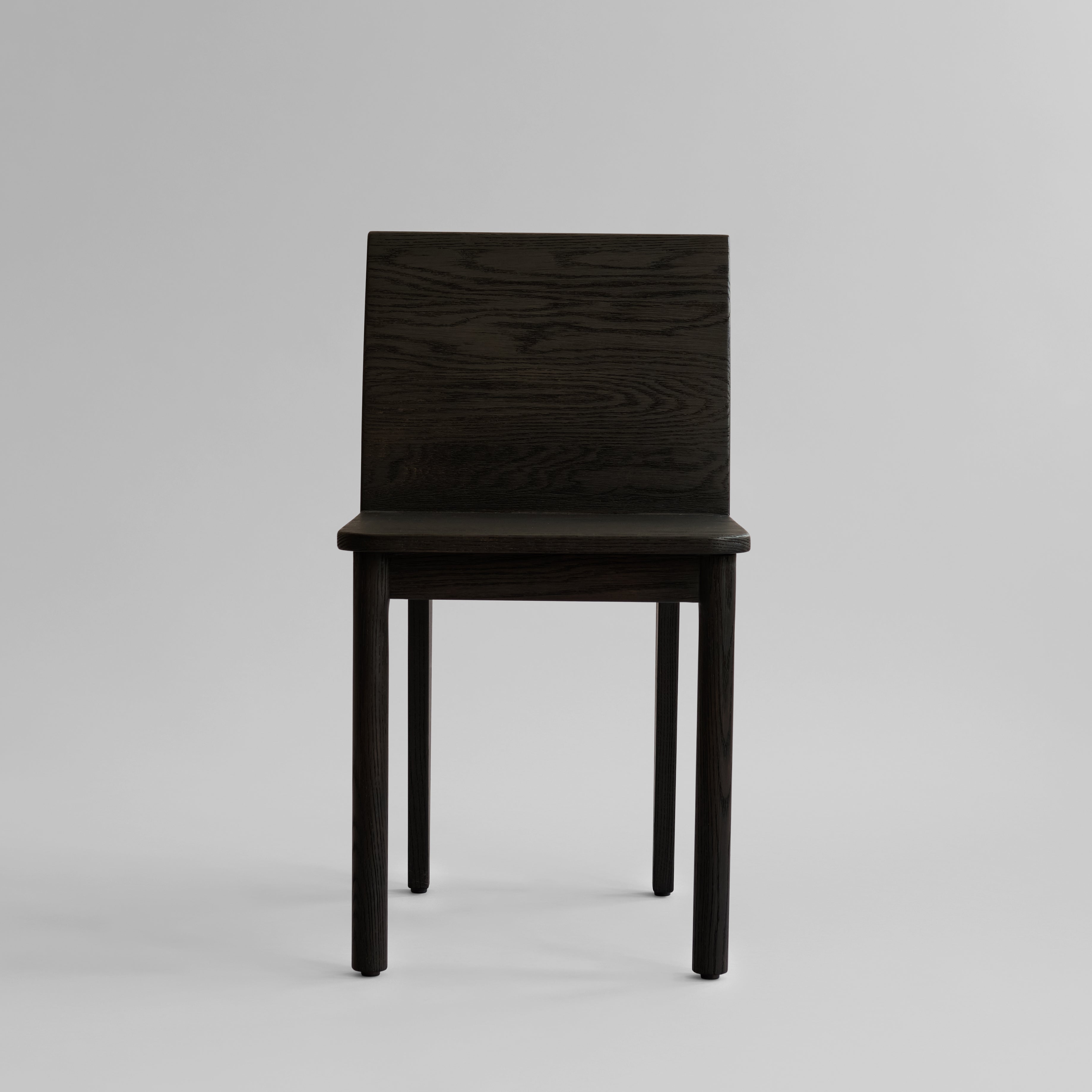 101 CPH Brutus Slim Dining Chair - Coffee Black Oak
