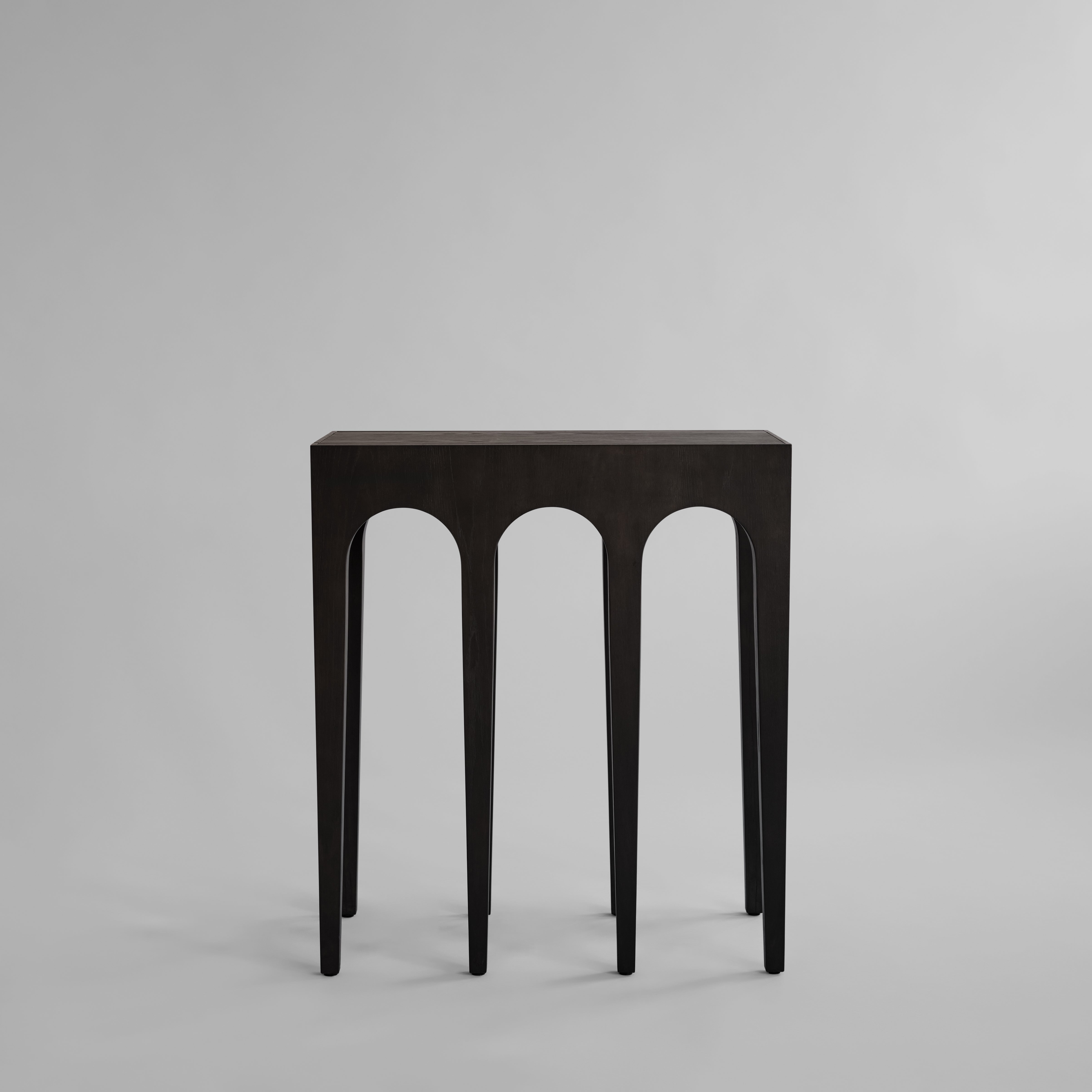 101 CPH Bow Console - Coffee Black Oak