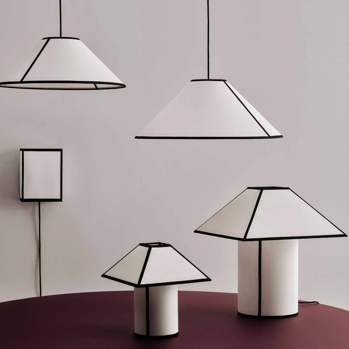 HAY Ava Pyramid Table Lamp - 450 - White