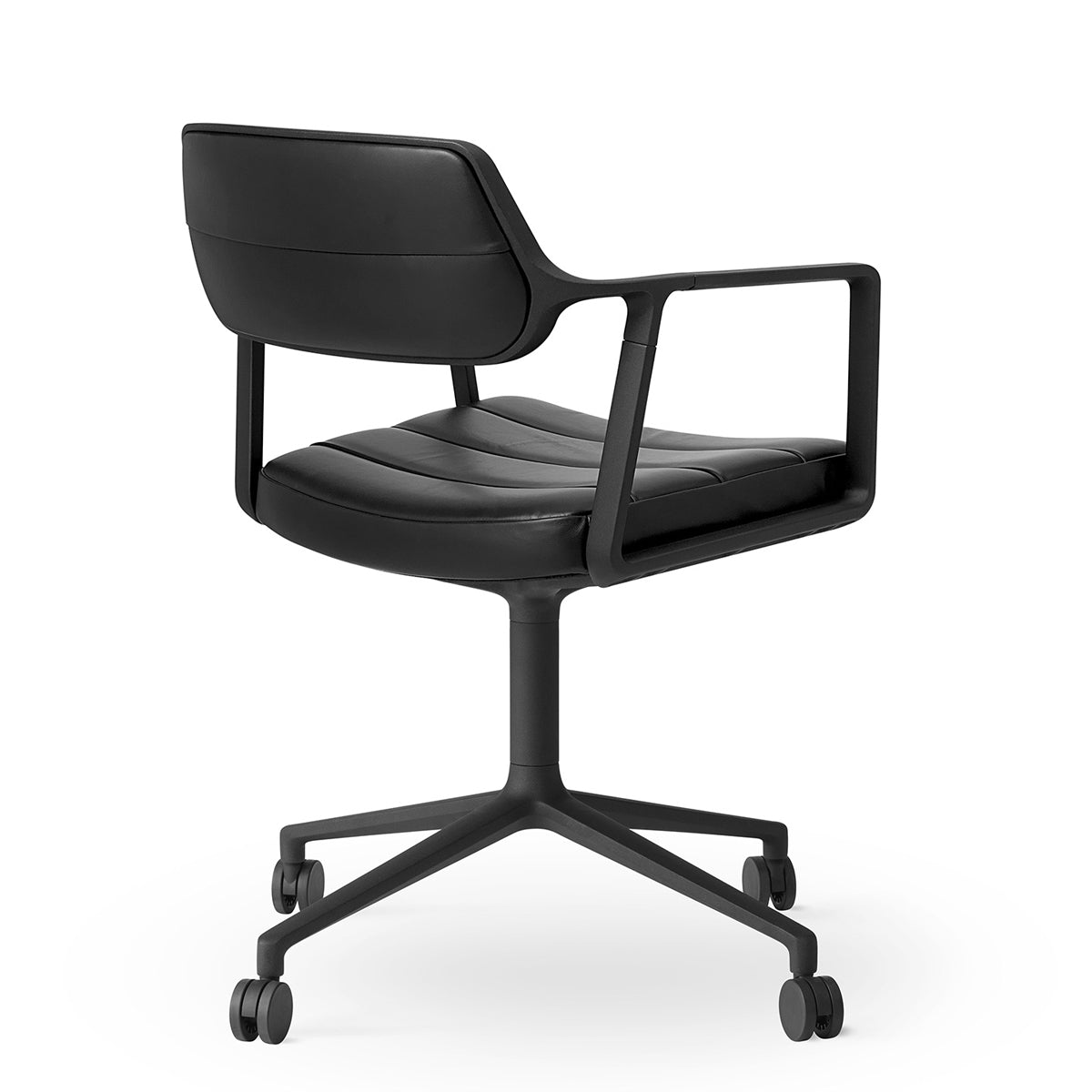 Vipp 453 Swivel Chair - Castors - Læder