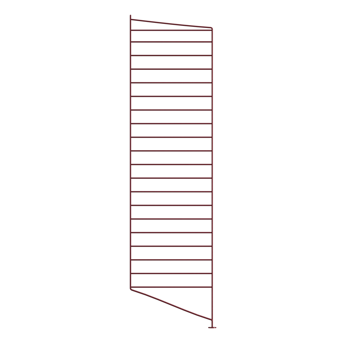 String Floor Panel D30 x H115, Dark red, 1-pack