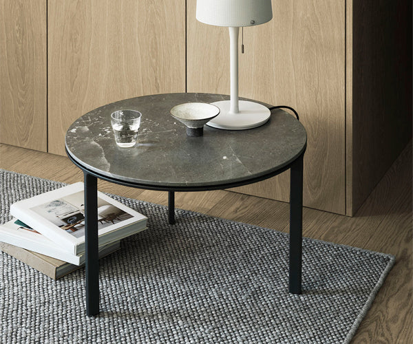 Vipp 423 Sofabord Ø60 - Grå Marmor
