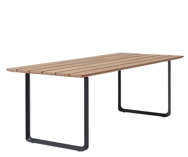 Muuto Havesæt - 70/70 Outdoor Spisebord + 6 stk. Fiber Outdoor Side Chair