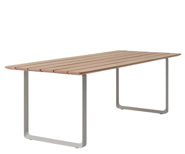 Muuto Havesæt - 70/70 Outdoor Spisebord + 6 stk. Fiber Outdoor Side Chair