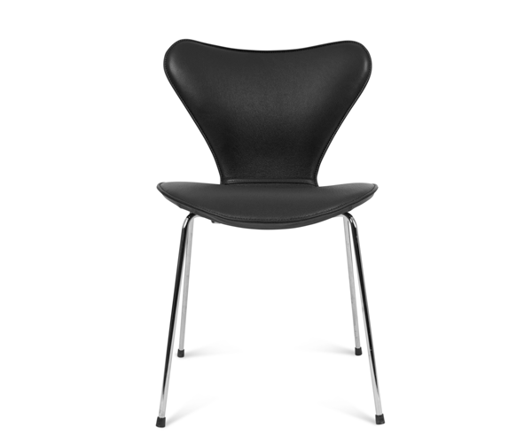 Bent Hansen helbetræk til syverstol - Sort Zenso Læder