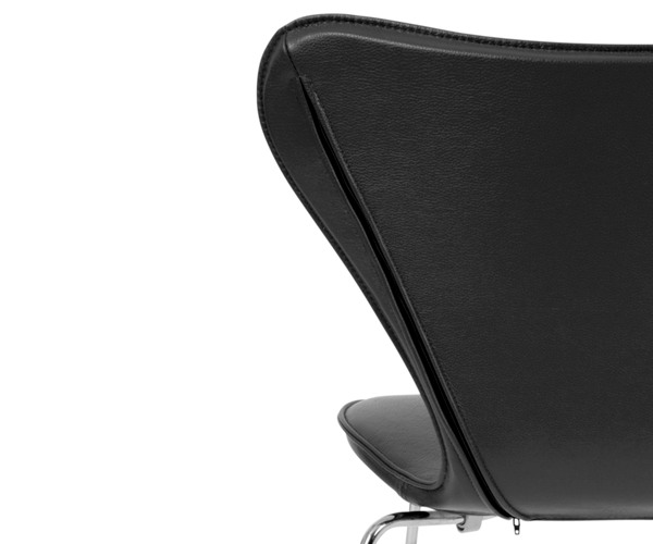 Bent Hansen helbetræk til syverstol - Sort Zenso Læder