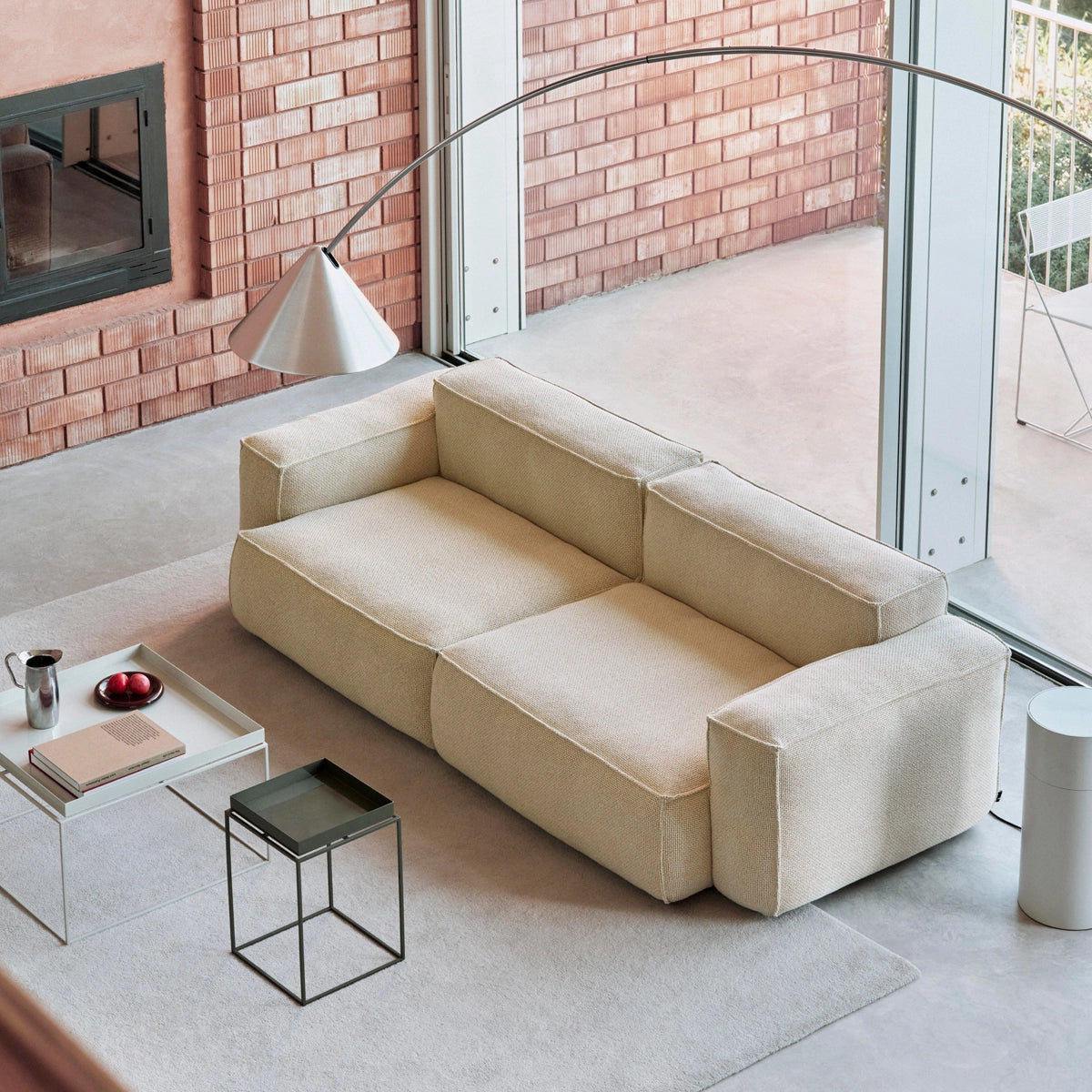 HAY Mags Soft Sofa - 2,5P - Low Arm - Combination 1 - Aftageligt Betræk - Tartaglia 857