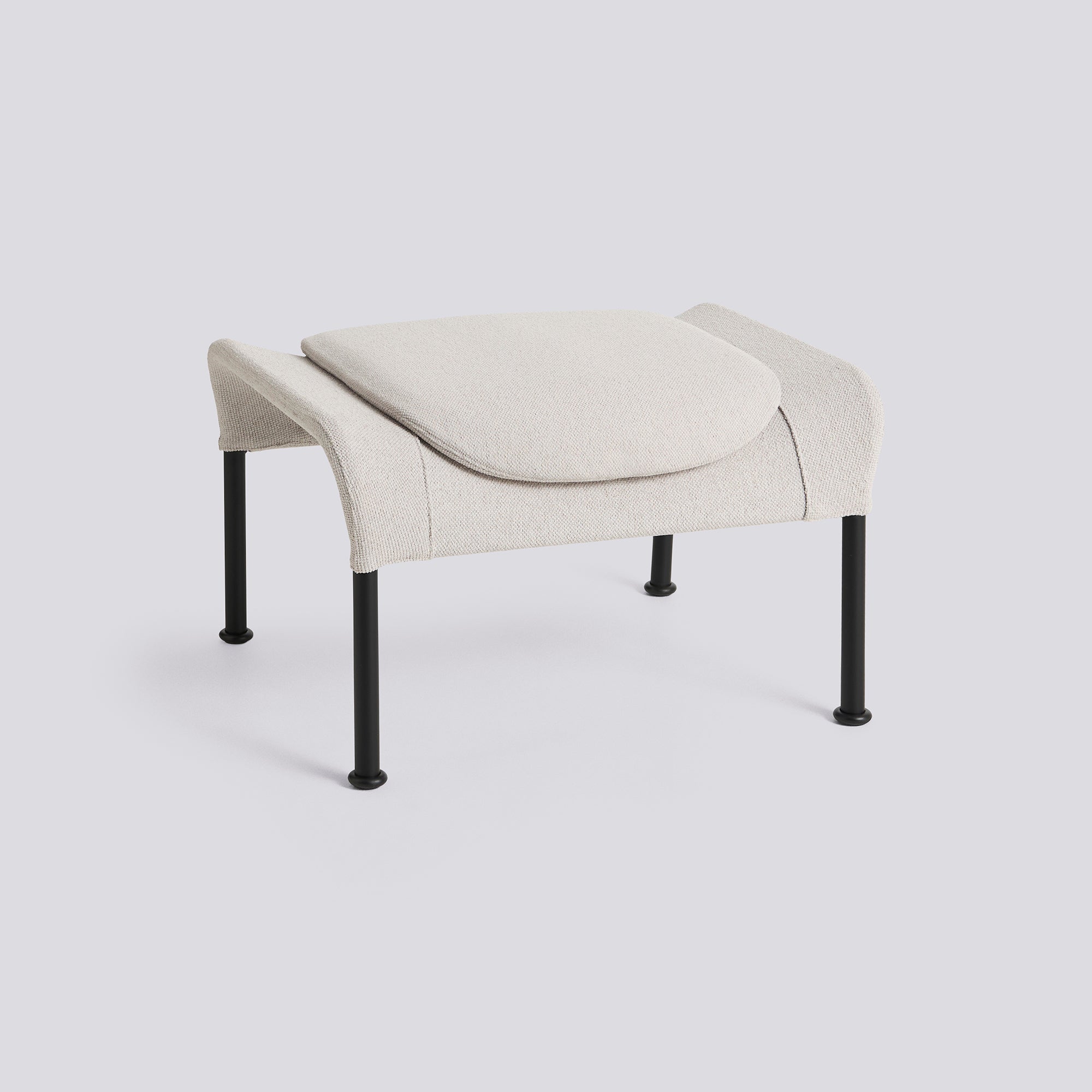Hay O2 Lounge Ottoman - Soft Light grey