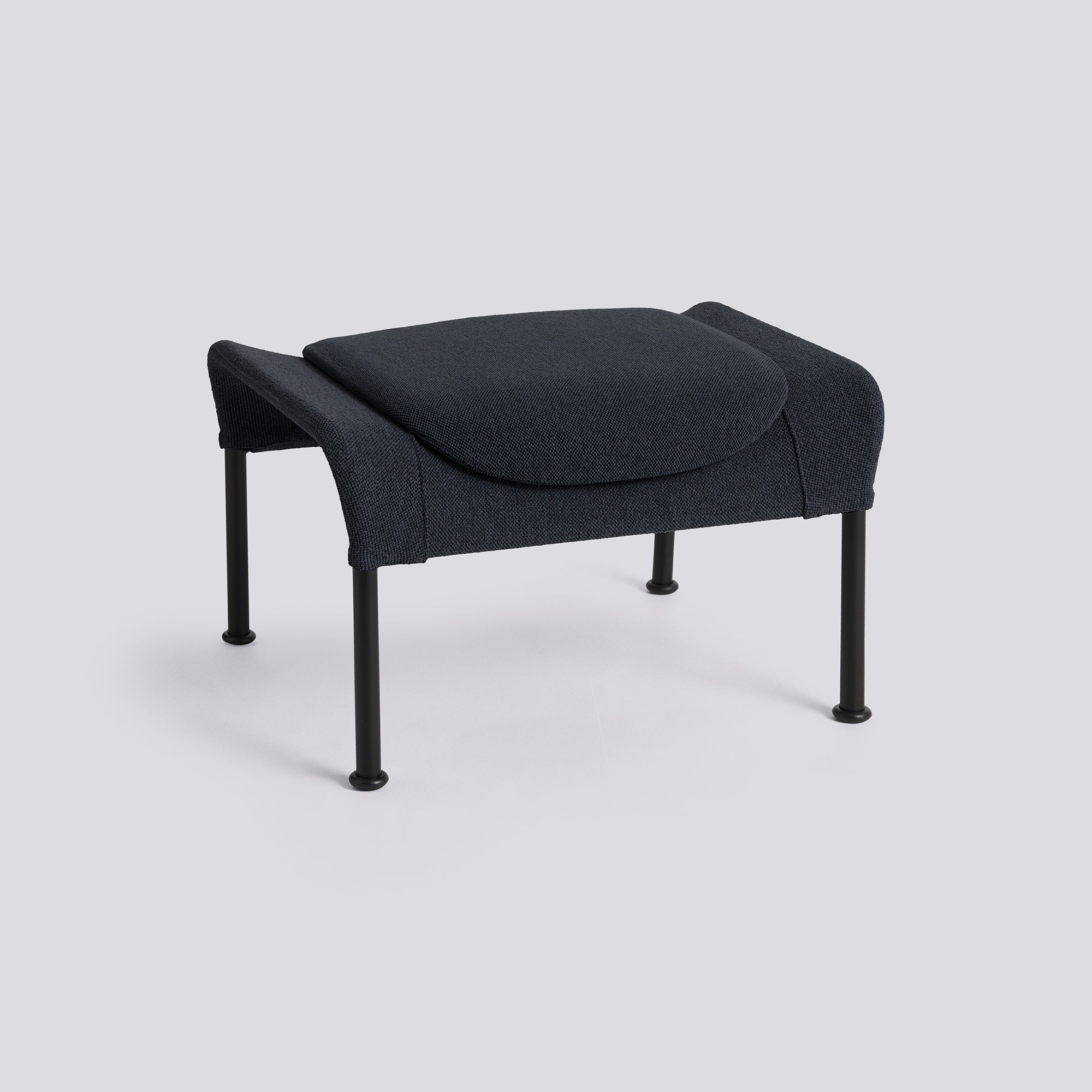 Hay O2 Lounge Ottoman - Soft Black