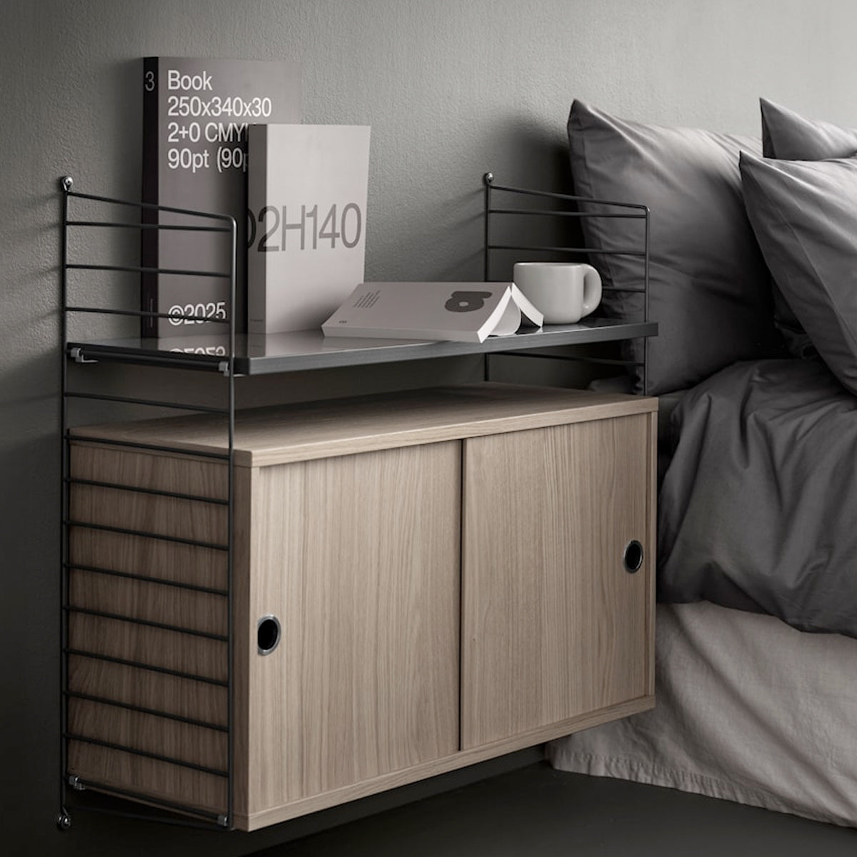 String Floor Panel 1-pack 115x30 Dark grey