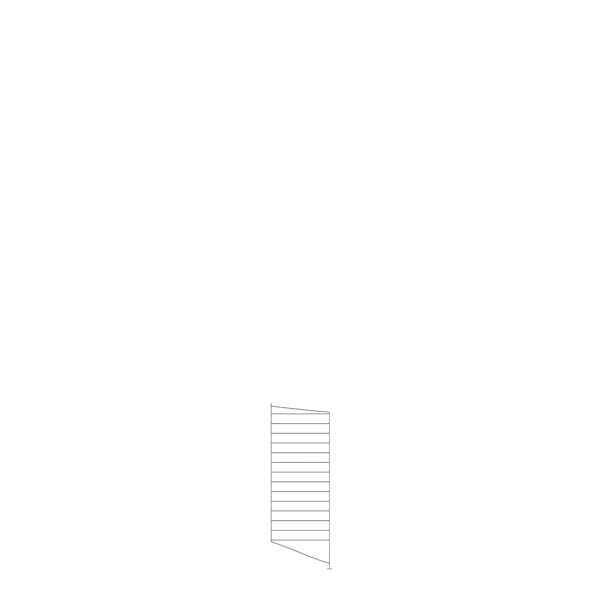 String Floor Panel 1-pack 85x30 Dark Grey