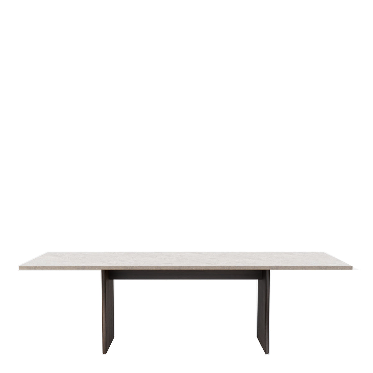 Vipp 496 Cabin Bord Med Stentop - 250x100 - Jura Grau Blau - Dark Oak