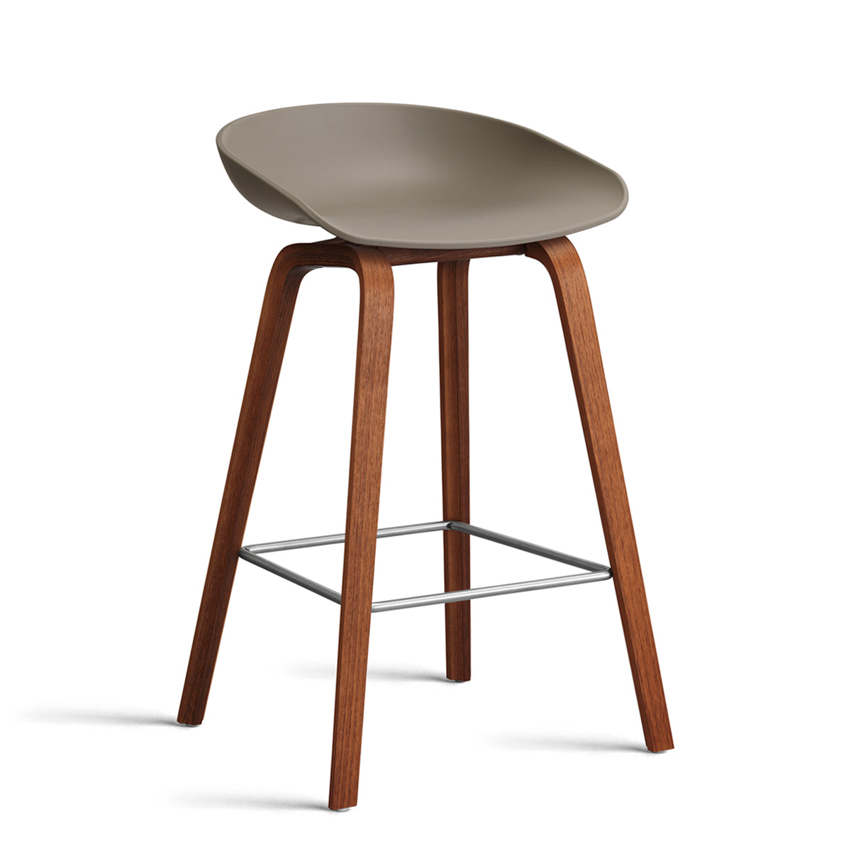 HAY About a Stool - AAS 32 Barstol - Valnød - H:65cm