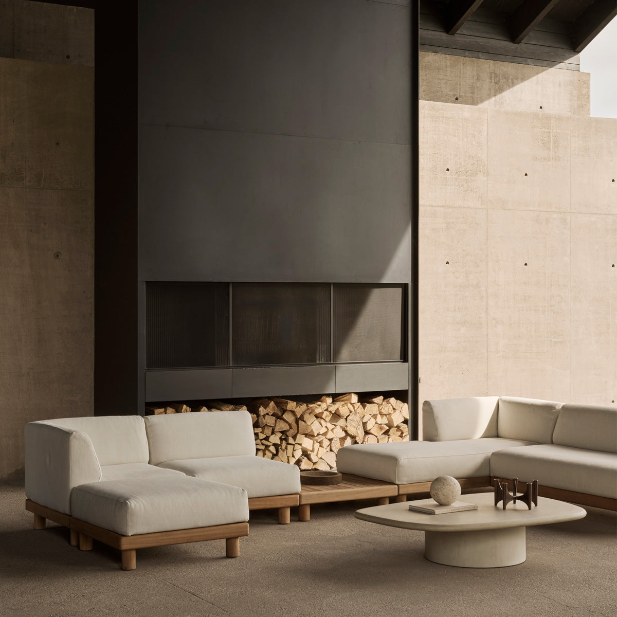 Ethnicraft Monocle Outdoor Modular Sofa Set - 249x166cm.