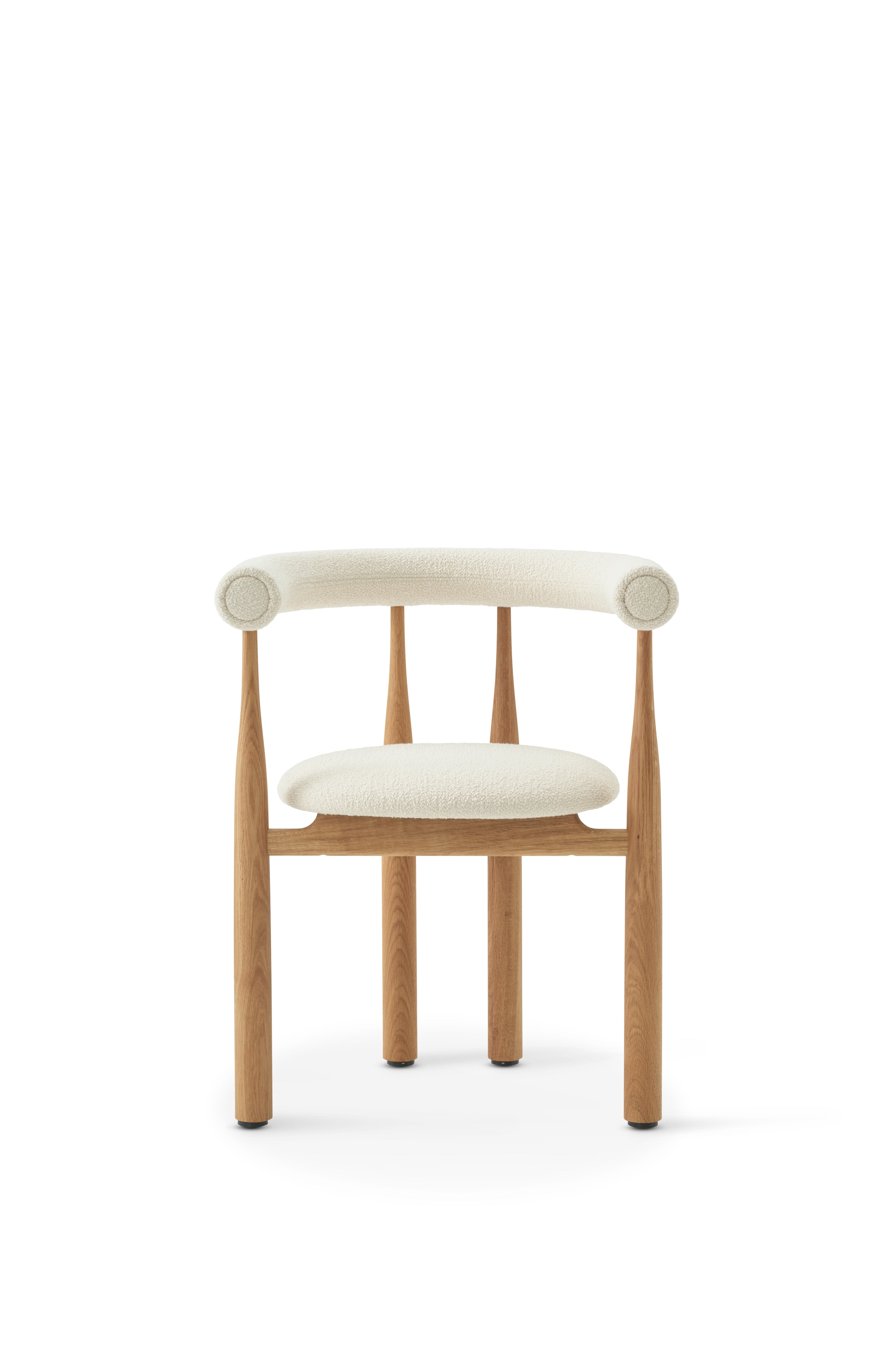 New Works Bukowski Chair, Fully Upholstered, Oak, Barnum 024