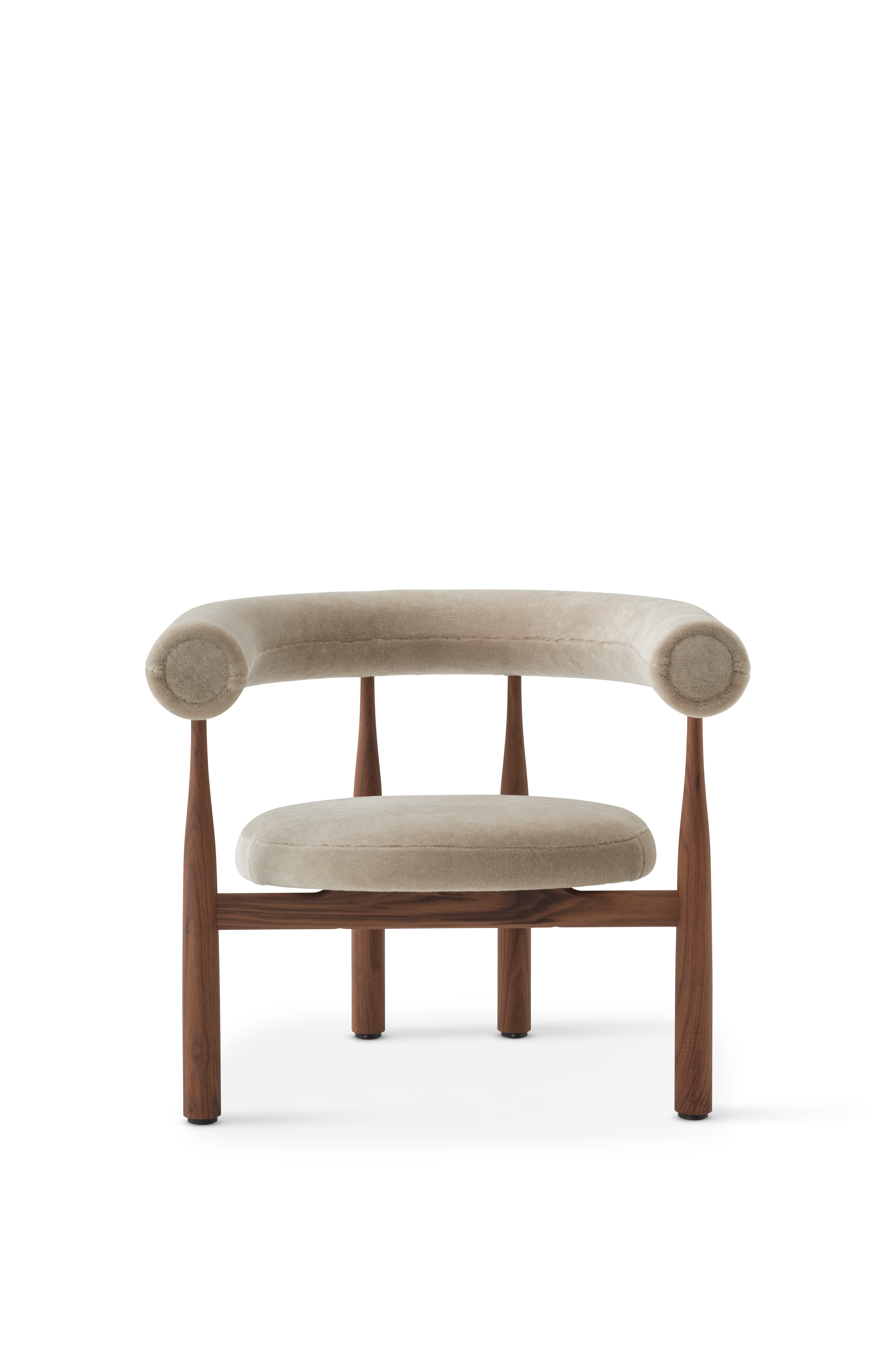 New Works Bukowski Lounge Chair, Walnut, Rest 023