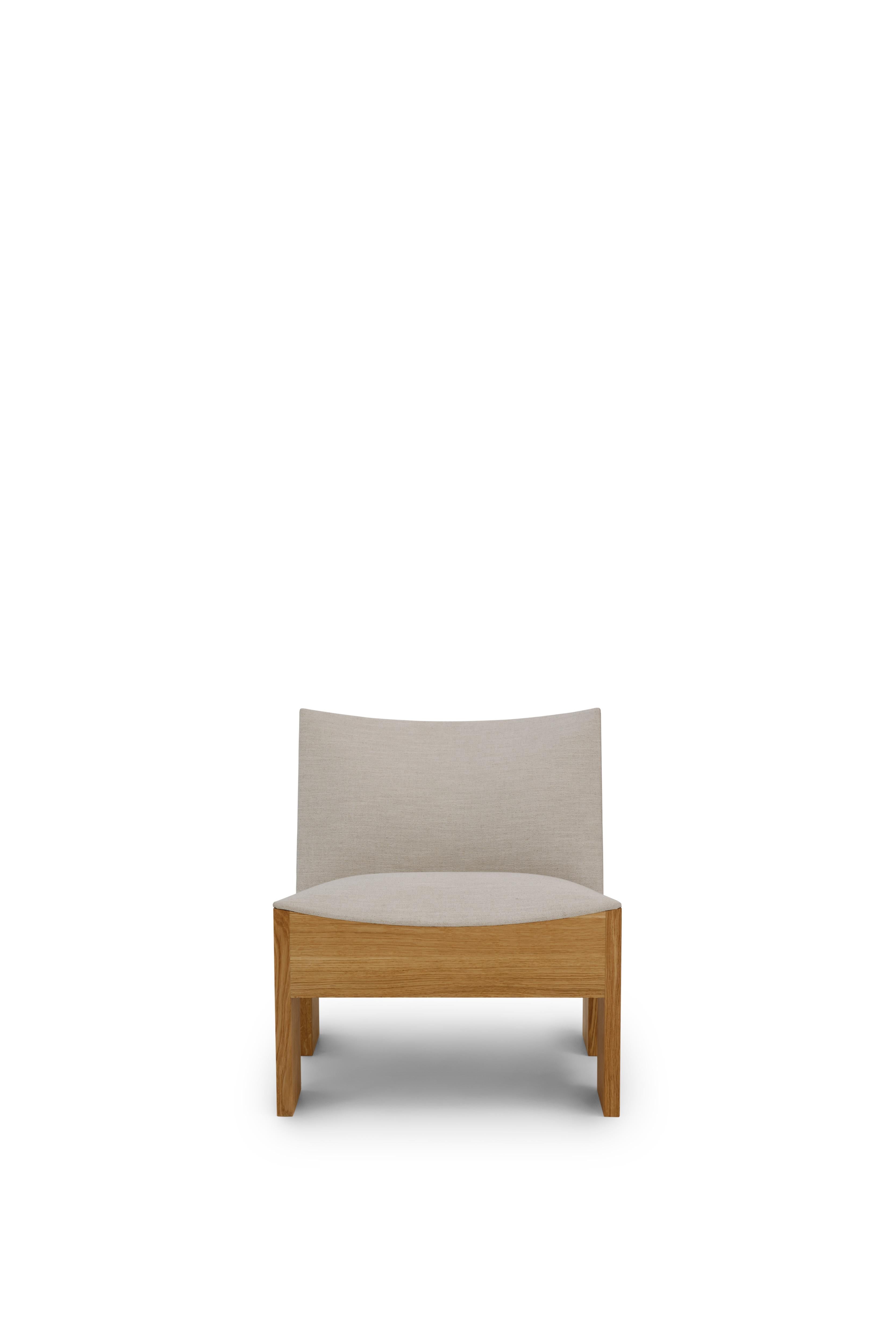 New Works Tenon Lounge Chair, Natural Oak, Drake 004