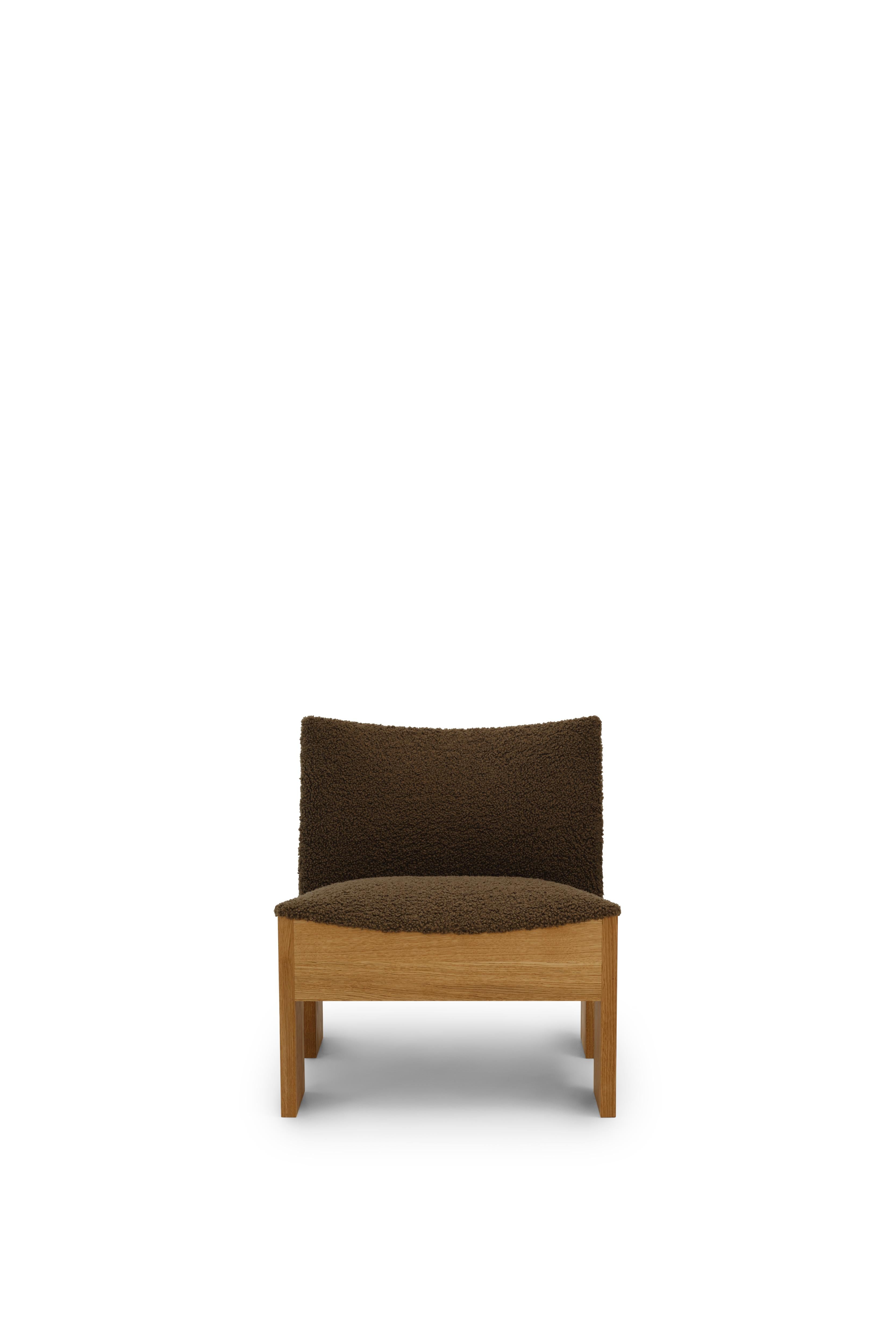 New Works Tenon Lounge Chair, Fumed Oak, Ruskin 033