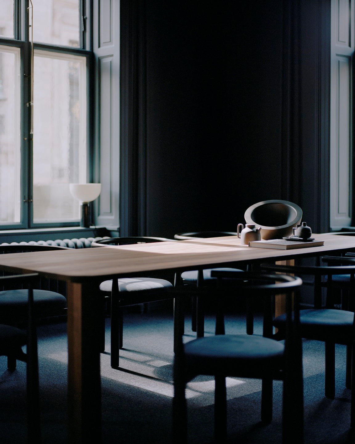 New Works Atlas Dining Table, 250x95, Fumed Oak