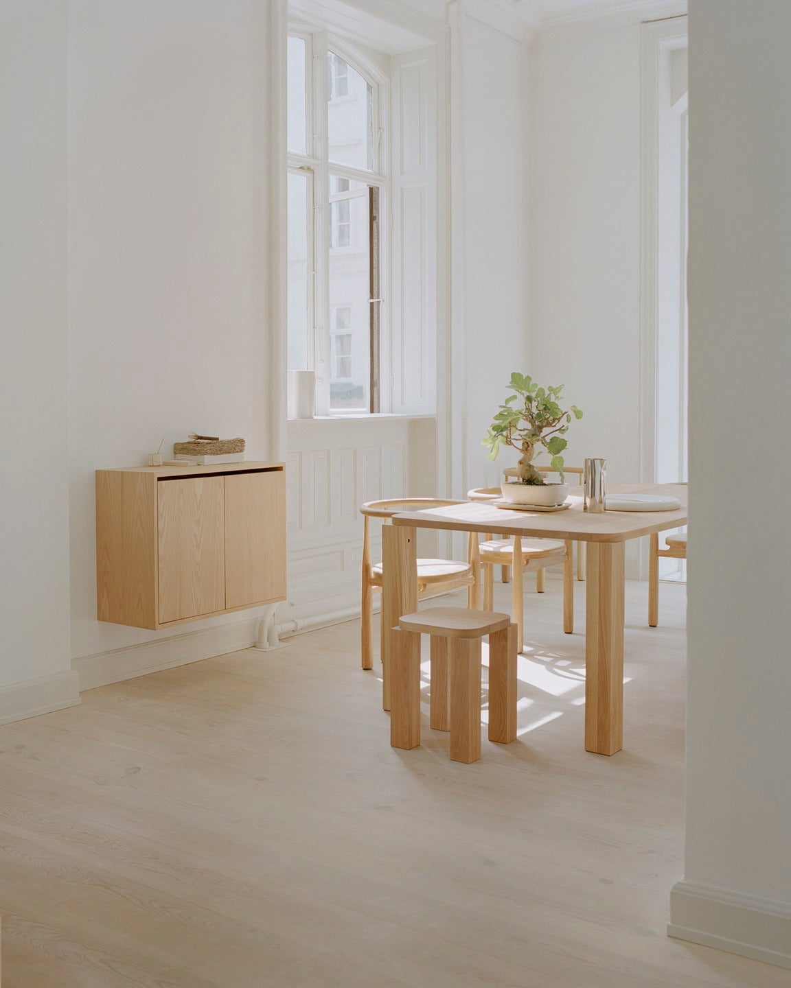 New Works Atlas Dining Table, 200x95, Natural Oak