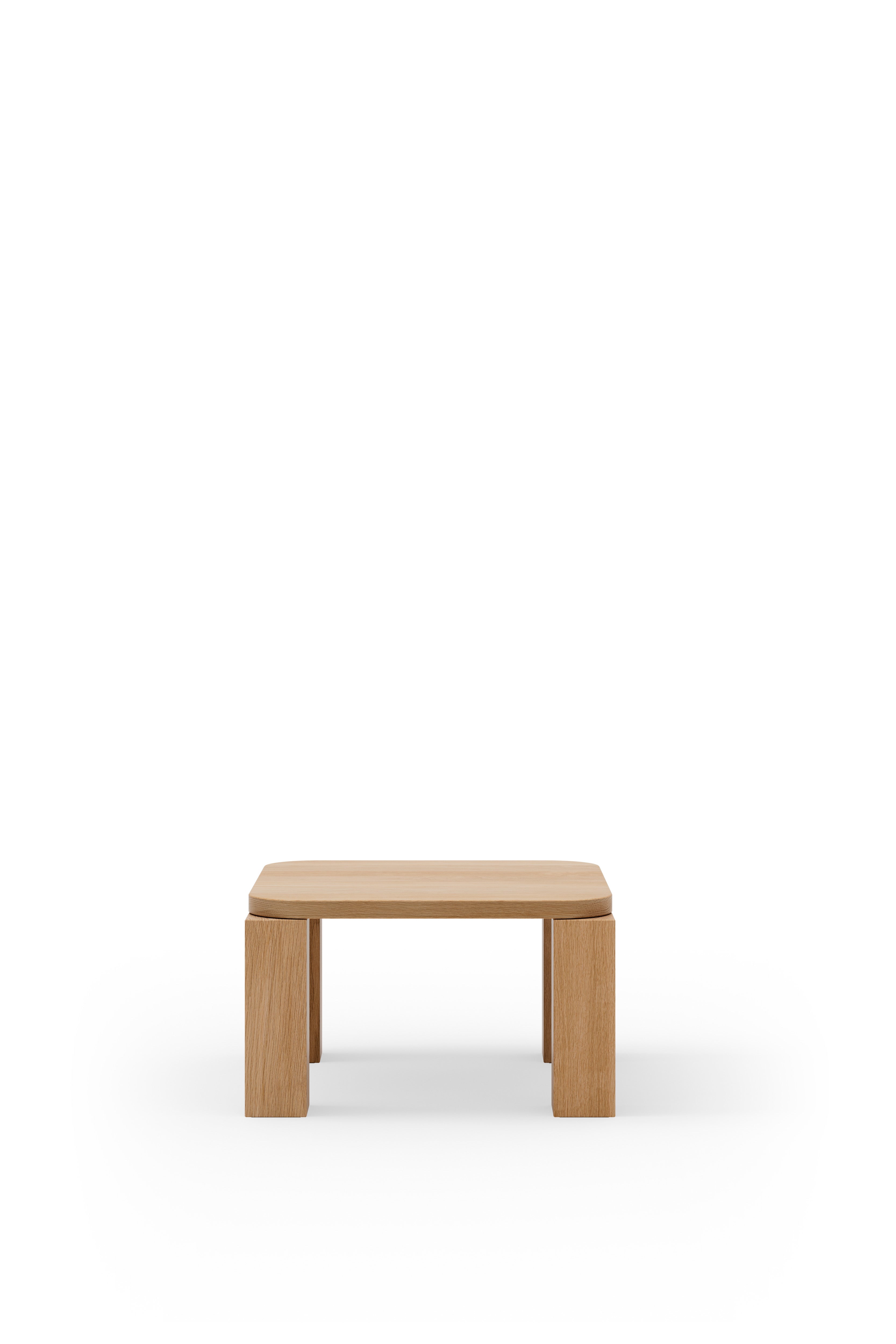 New Works Atlas Coffee Table, 60x60, Natural Oak