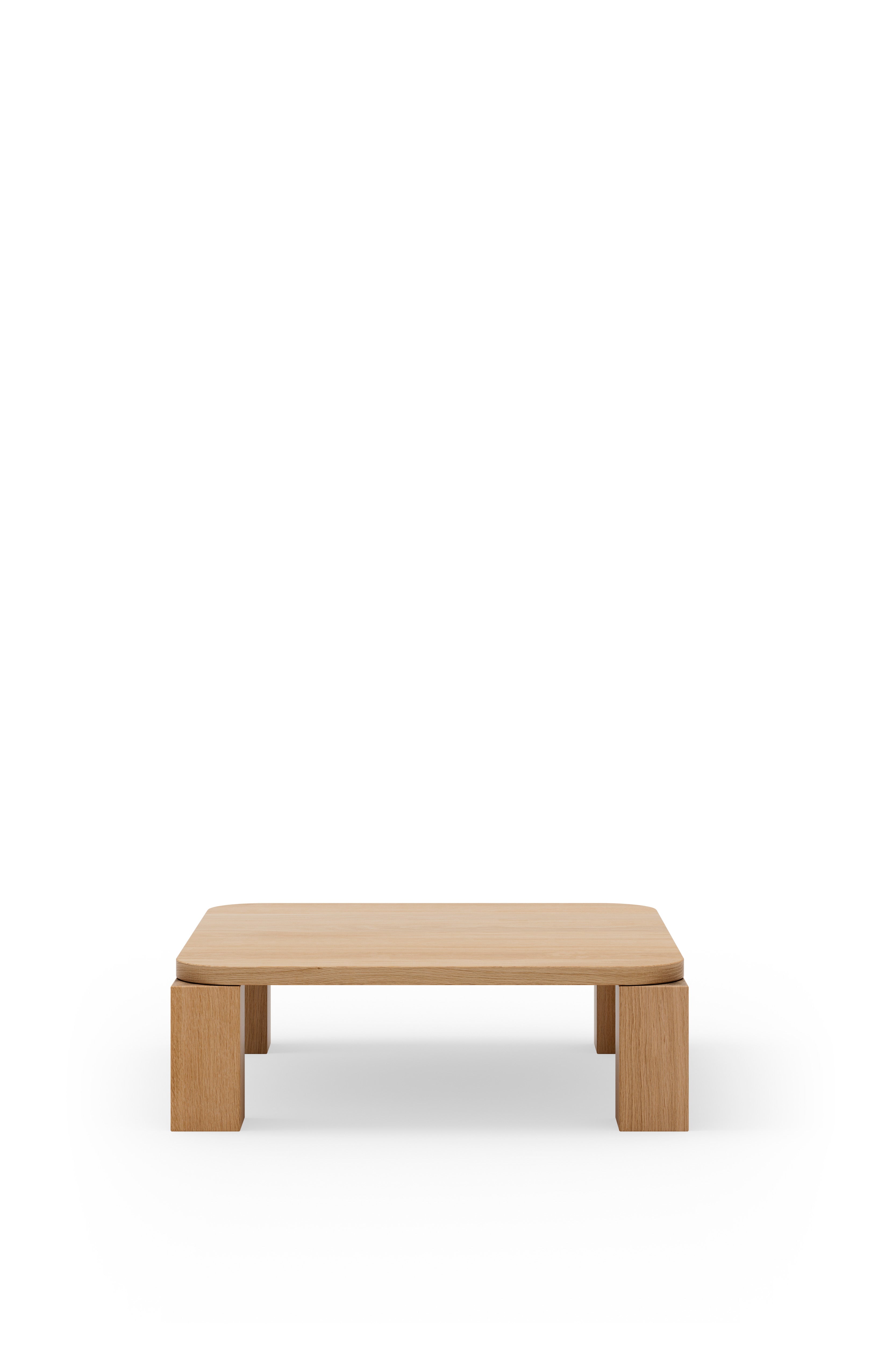 New Works Atlas Coffee Table, 82x82, Natural Oak