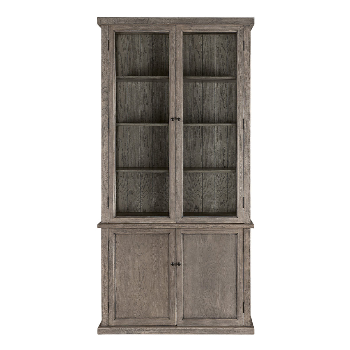 Artwood Colmar vitrineskab - 230x115x38,5 - pearl grey