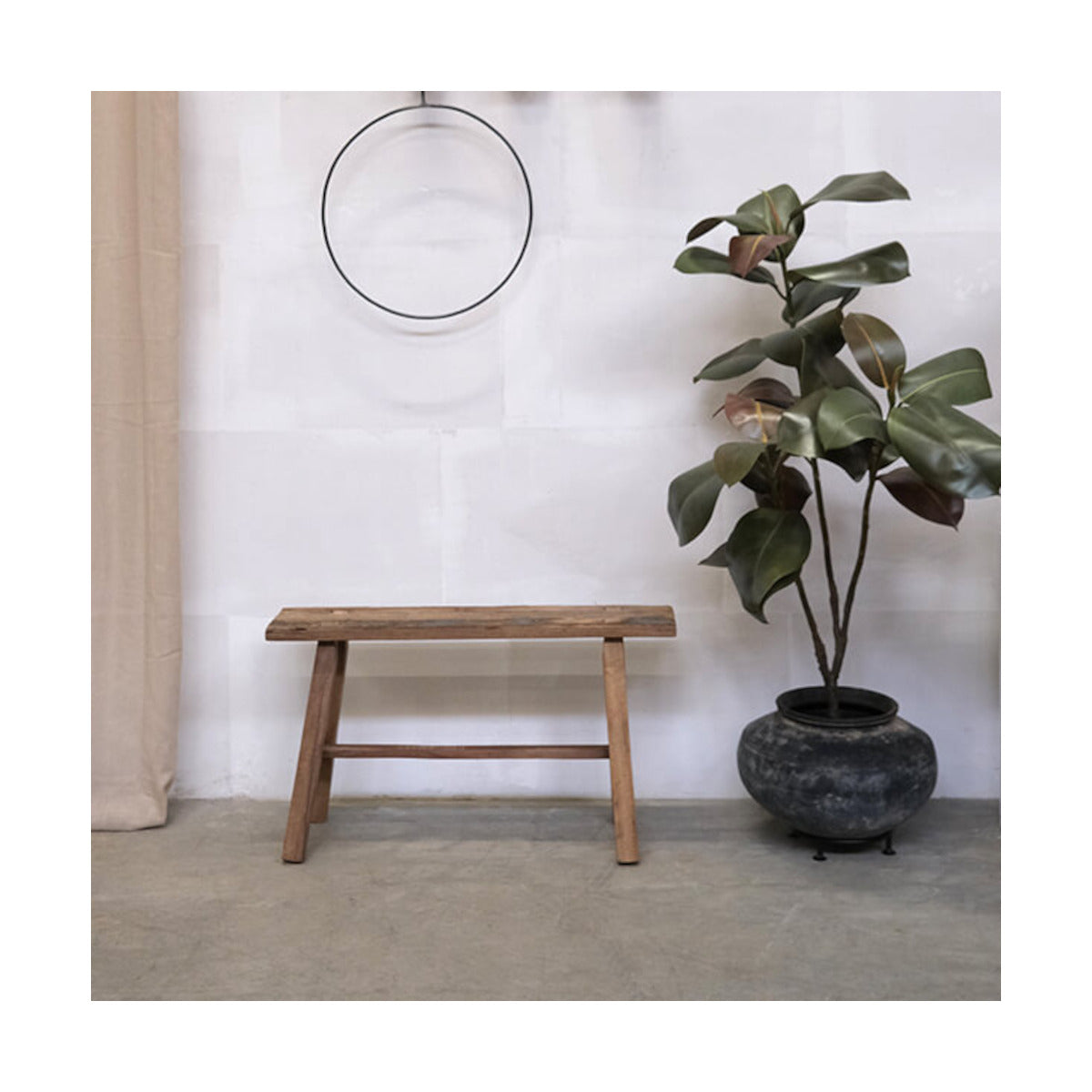 Unika bænk - genbrugstræ - 80x45x28