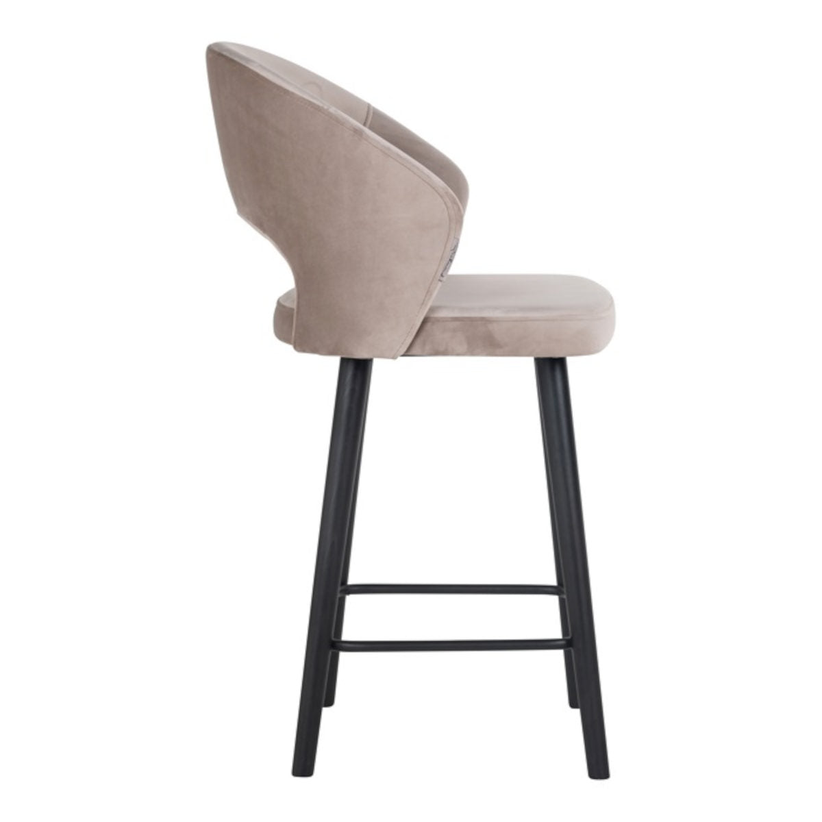 Richmond Interiors Savoy barstol - quartz khaki - SH 68 cm