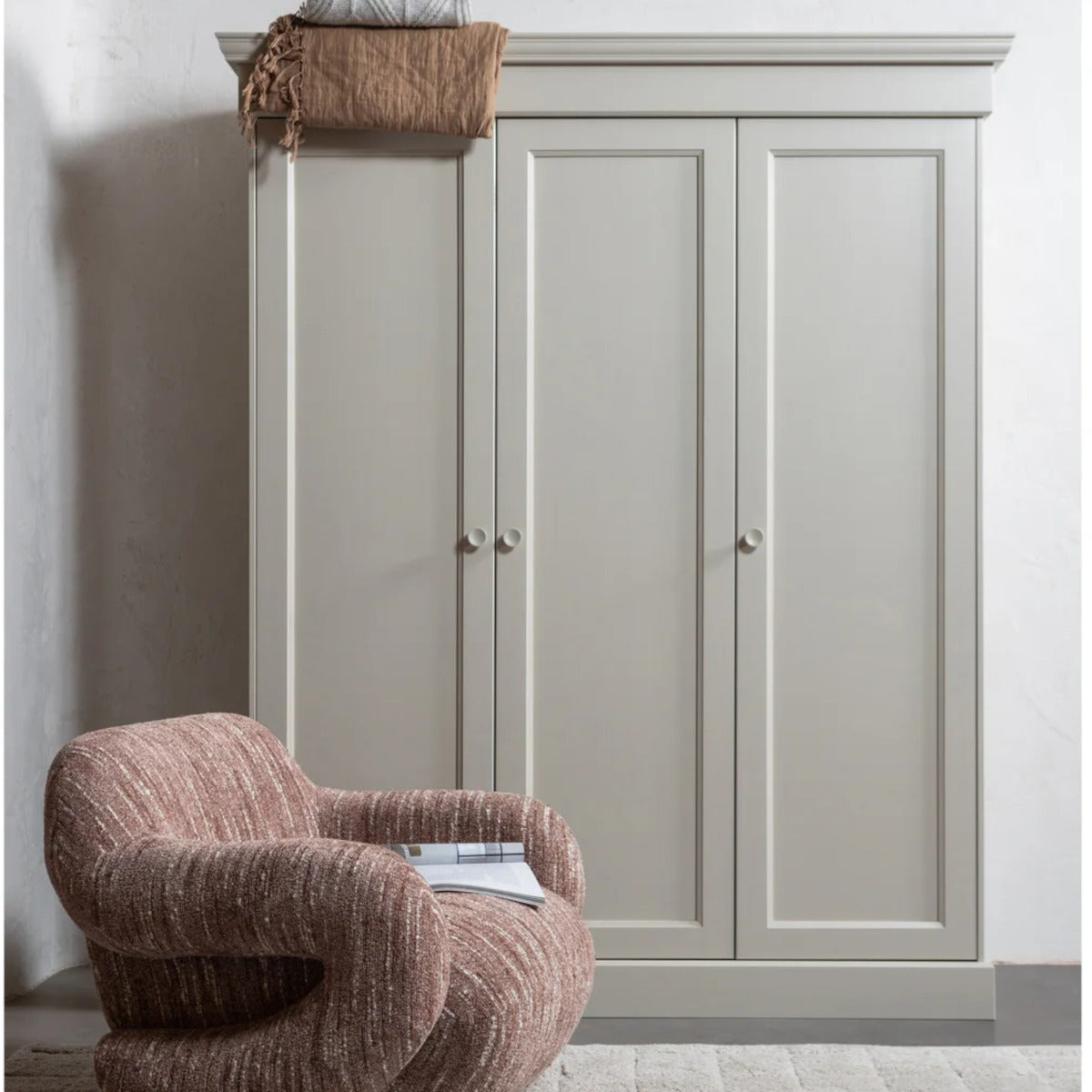 Woood Oliva garderobe - 212x171x63 - pine dust