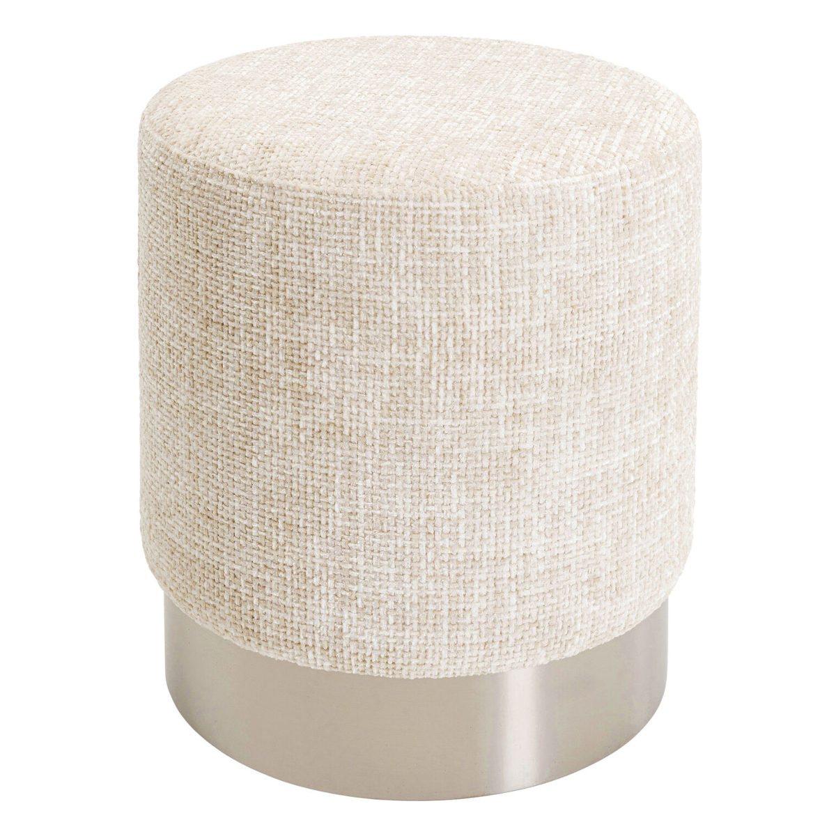 Kare Design Berry skammel - beige/silver