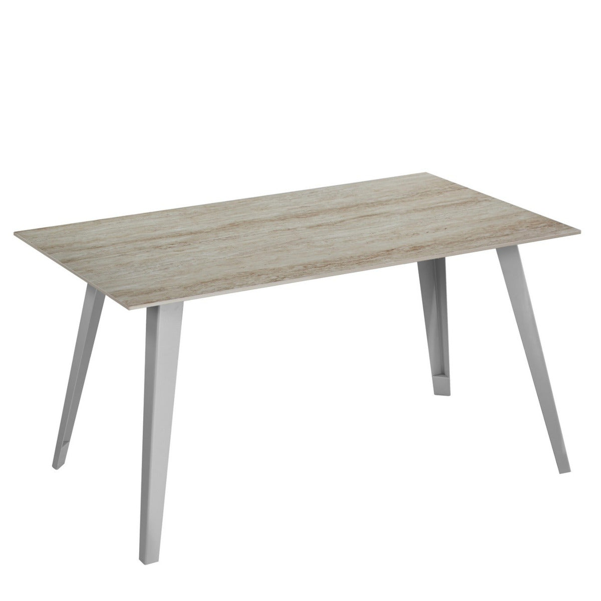 Arjeta spisebord - 140x80 - beige ceramic