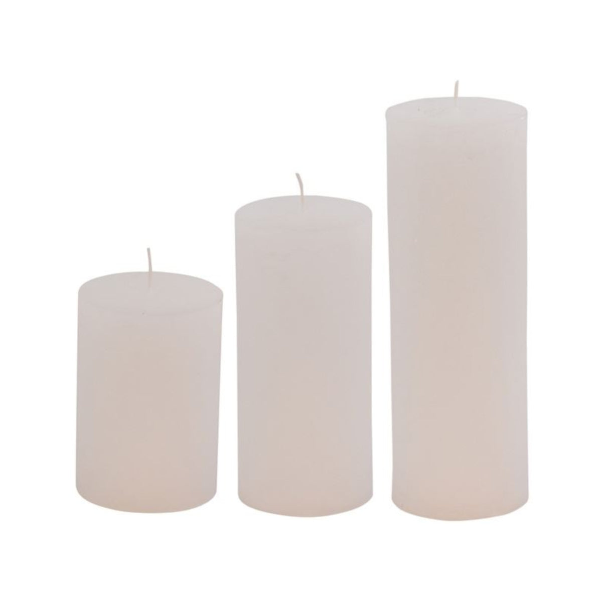 Rustic bloklys - 15x7 cm - hvid