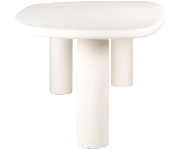 Richmond Interiors Bloomstone spisebord - white eco plaster - 230x117