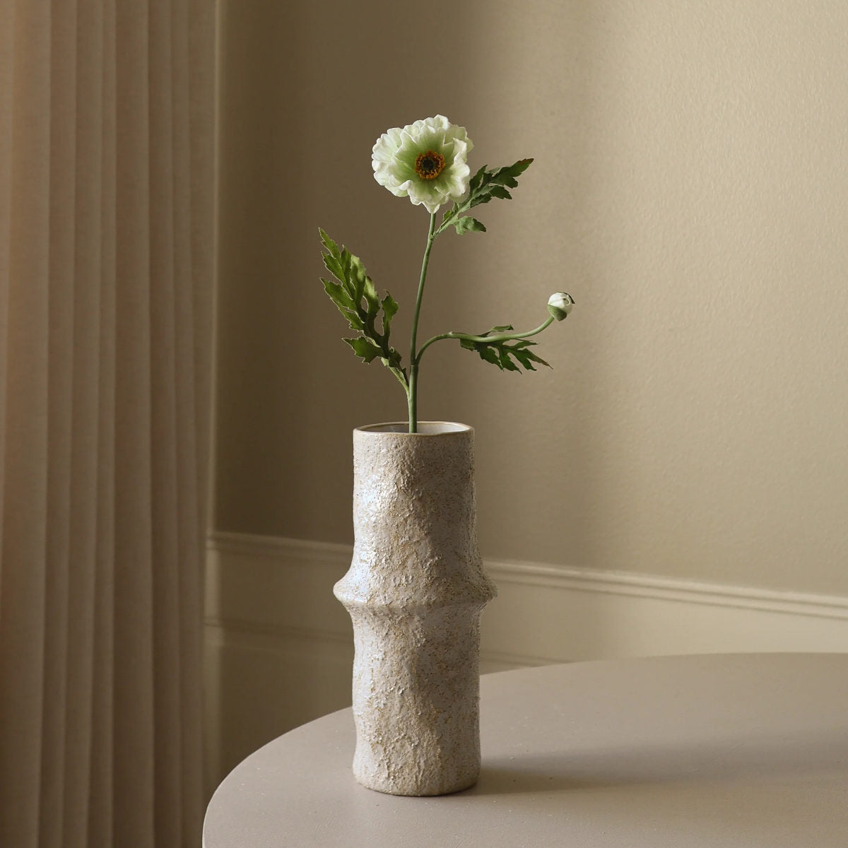 Botané Large Poppy blomst - hvid
